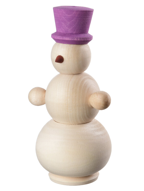 Снеговик в цветной шляпе