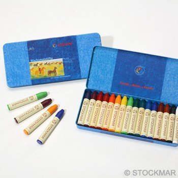 Мелки восковые пальчиковые Stoсkmar (Штокмар), набор 16 цветов