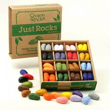 Мелки-камушки восковые Crayon Rocks (Крайон Рокс), набор 64 штуки в Экобоксе