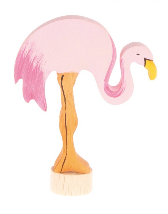 Decorative Figure Flamingo, handcoloured
