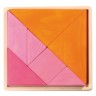 Мозаика-головоломка, оранжево-розовая