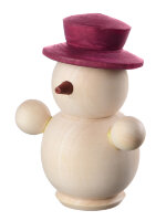 Снеговик в вишневой  шляпе
